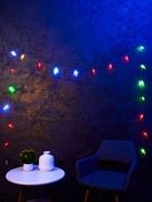 Гирлянда «Нить» 5 м с насадками «Льдинка», IP20, прозрачная нить, 20 LED, свечение мульти (RG/RB), мигание, 220 В - фото 7341260