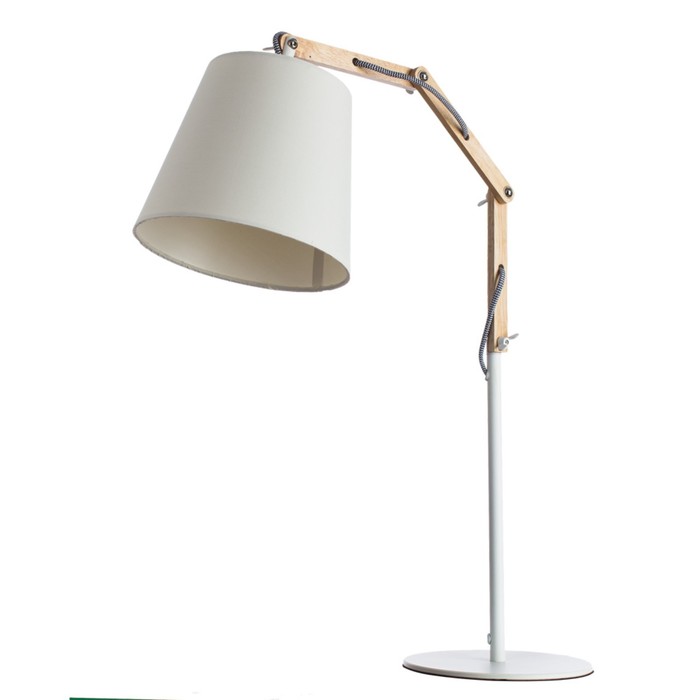 Настольная лампа Pinocchio 1x60W E27, белый 20x55x63 см