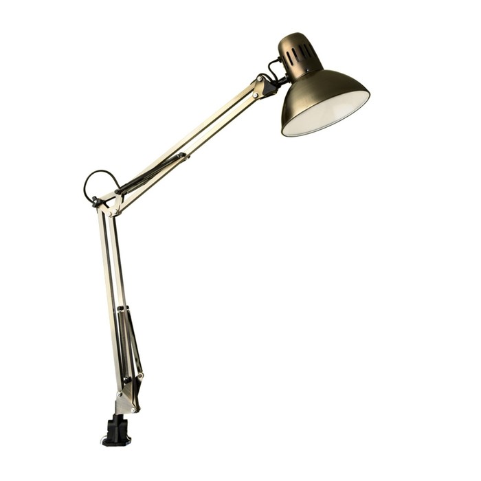 Настольная лампа Senior 1x40W E27 бронза 17x17x85 см - Фото 1