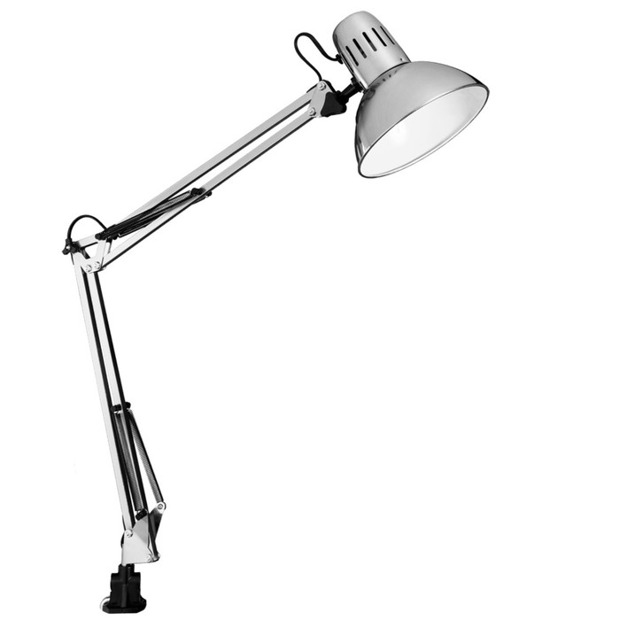 Настольная лампа Senior 1x40W E27 никель 17x17x85 см