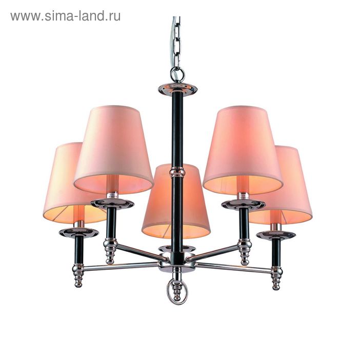 Люстра 1162/01 LM-5 Candela 5x40W E14, никель 60x60x49 см