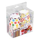 Набор бумажных форм для выпечки кексов «Люкс», d=50 мм, h=45 мм, 24 шт, цвет МИКС - Фото 3