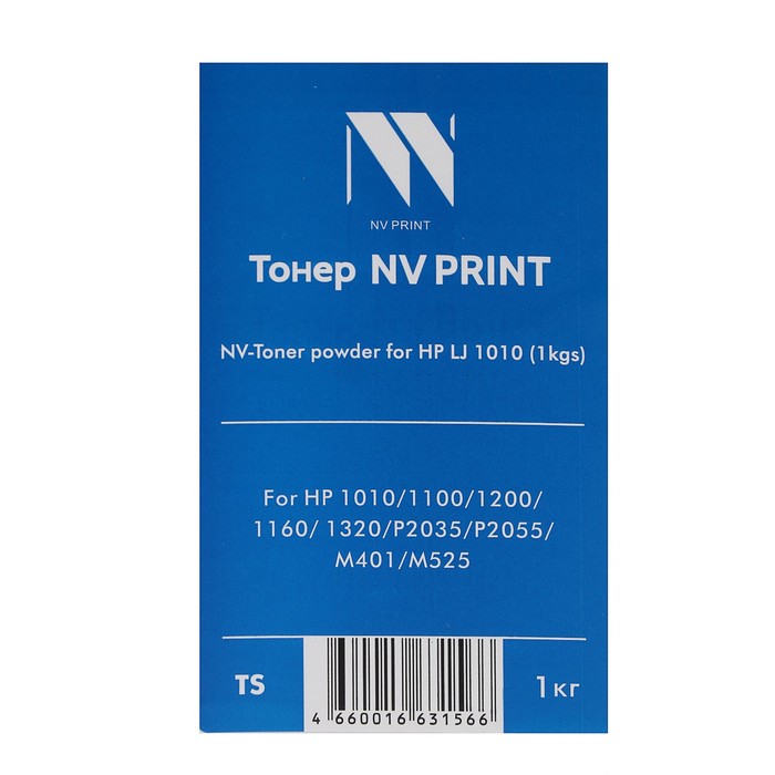 Тонер NV PRINT LJ 1010 для HP 1010/1100/1200/1160/1320/P2035/P2055/M401/M525, универсал,1 кг - фото 51293895