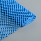 Коврик противоскользящий «Сетка», 30×100 см, цвет синий - Фото 1