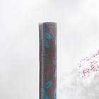 Коврик противоскользящий Доляна «Вьющиеся цветы», 45×100 см, цвет коричневый - фото 4578442
