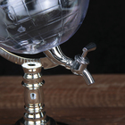 Башня пивная с воронкой «Земной шар», 1,9 л, цвет серебряный - Фото 3