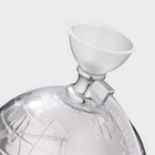 Башня пивная с воронкой «Земной шар», 1.9 л, пластик, серебристая 2603448