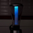 Башня пивная «Металлик», 3 л, колба для льда, с подсветкой, 2 батарейки CR=2032, пластик, серебристая 2603453