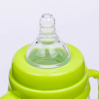 Бутылочка для кормления, с ручками, 270 мл, от 0 мес., цвет зелёный - Фото 3