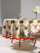 Скатерть новогодняя Этель «Новогодние игрушки» d=220 см ±3 см с ГВМО, хл100% - Фото 2