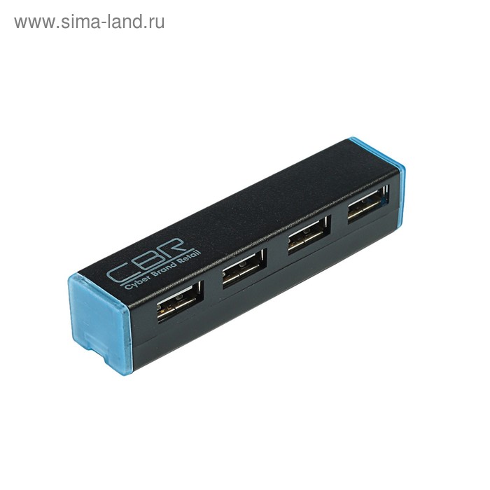 Разветвитель USB (Hub) CBR CH 135, 4 порта, поддержка plug&play, USB 2.0, черный, - Фото 1