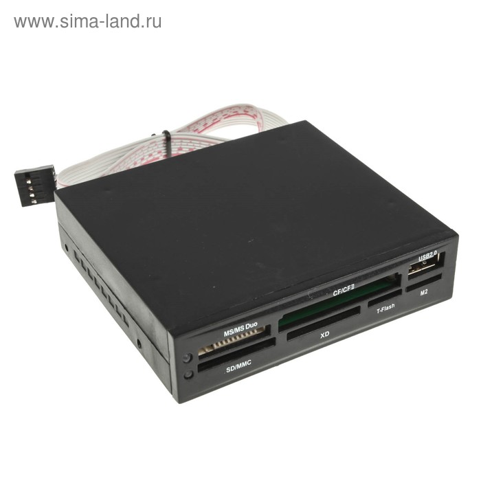 Картридер CBR CR-601, Internal Card Reader 3.5", All-in-one, 1 доп.порт USB - Фото 1