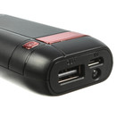 Внешний аккумулятор CBR, USB, 4000 мАч, 1 A, фонарик, индикатор зарядки, черный - Фото 4