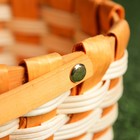 Корзина плетеная, оранжевая,16,5×9,5×20 см, шпон - Фото 6