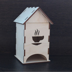 Чайный домик из фанеры "Кофе" 9х10х17 см - Фото 1