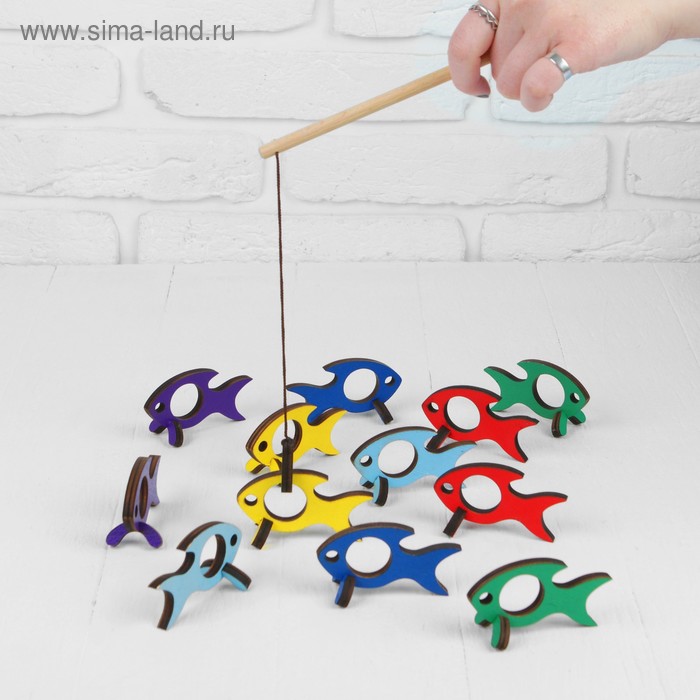 Рыбалка «Поймай-ка. Рыбки» удочка с шариком - Фото 1