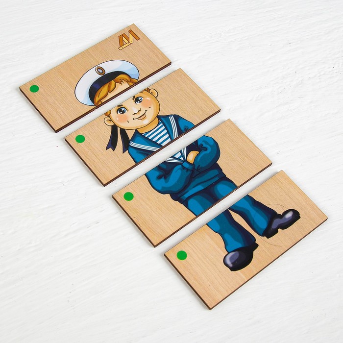 Пазлы «Сложи картинку. Профессии-1» Деревянные Игрушки 42291