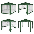 Тент - шатёр садовый, 2×2×2.6 м, полиэстер, зелёный - Фото 4