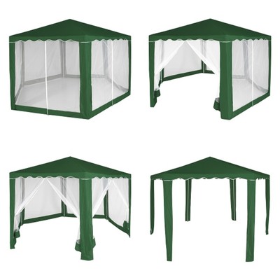 Тент - шатёр садовый, 2×2×2.6 м, полиэстер, зелёный
