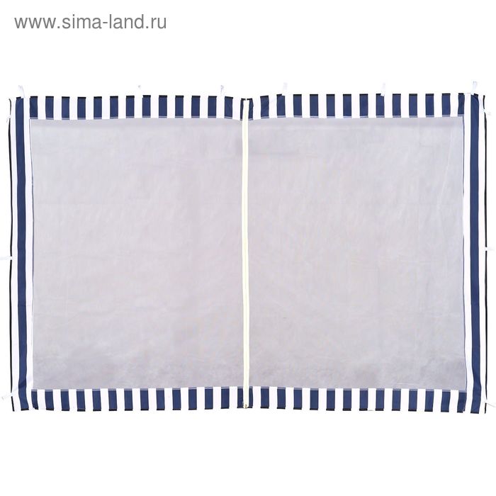 Стенка синяя с москитной сеткой для тента-шатра №4140 - Фото 1