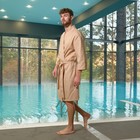 Халат вафельный мужской «Экономь и Я» размер 58-60 - Фото 2