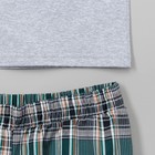 Комплект мужской (футболка, брюки) М-797-26 цвет серый меланж/синий, р-р 48 - Фото 12