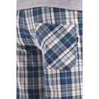 Комплект мужской (футболка, брюки) М-797-26 цвет серый меланж/синий, р-р 48 - Фото 4