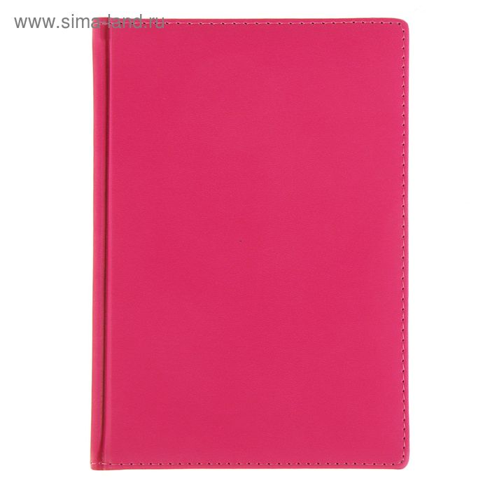 Ежедневник недатированный А5, 136 листов Velvet, обложка искусственная кожа, розовый - Фото 1