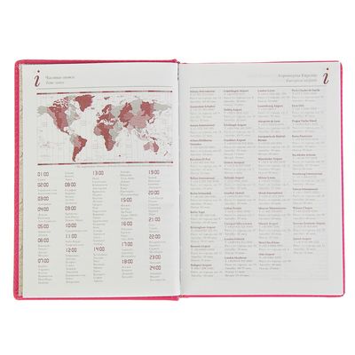 Ежедневник недатированный А5, 136 листов Velvet, обложка искусственная кожа, розовый