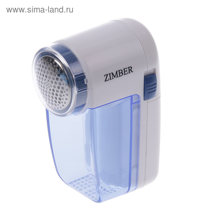 Машинка для очистки ткани Zimber ZM-10106, (2хАА не в комплекте), белый-синий - Фото 1
