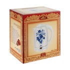 Чайник электрический "Добрыня" DO-1214, металл, 2 л, 2000 Вт, белый с синими цветами - Фото 7