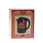 Чайник электрический "Добрыня" DO-1215, металл, 2 л, 2200 Вт, черный с цветами - Фото 9