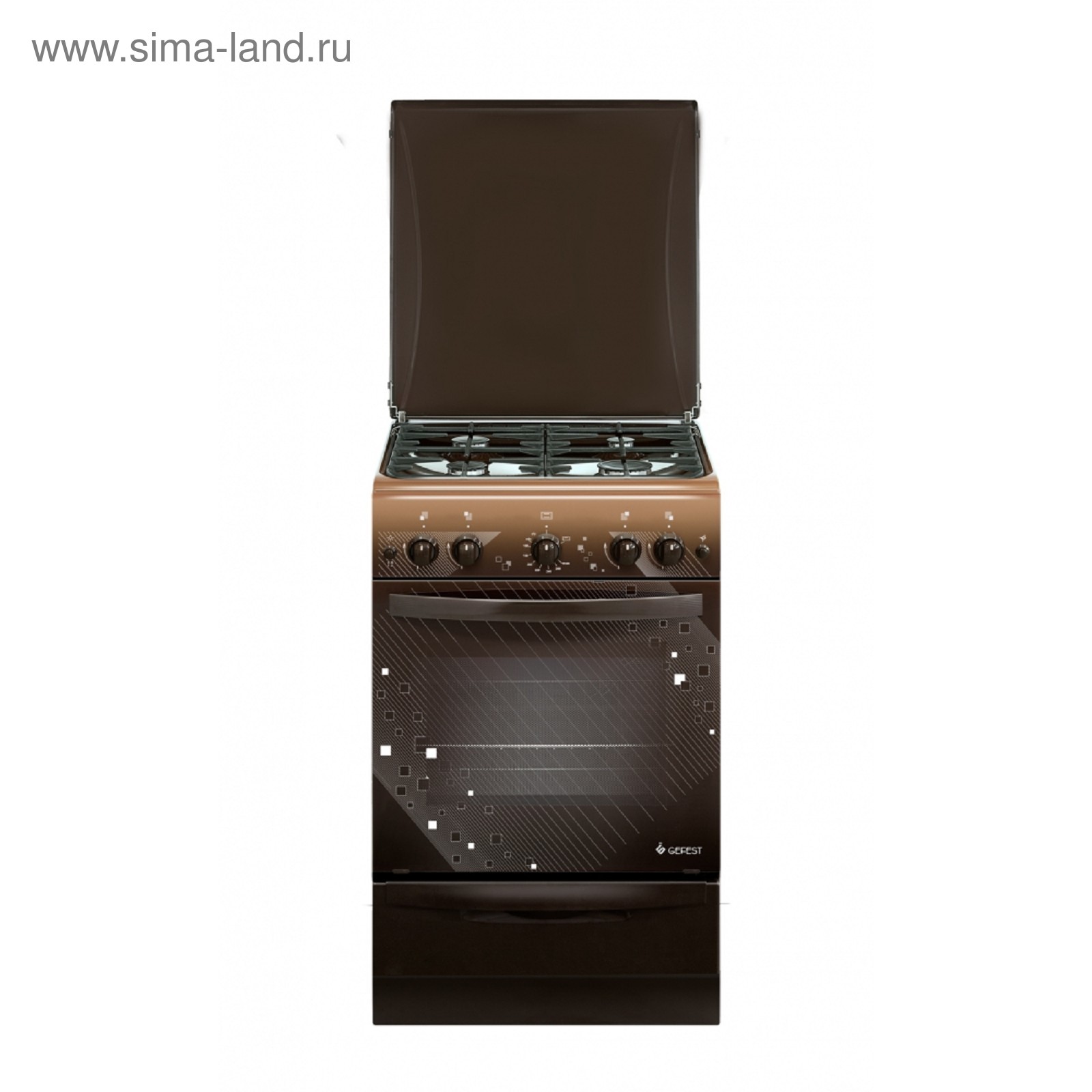 Плита Gefest ПГ 5100-02 0010, газовая, 4 конфорки, 52 л, газовая ...
