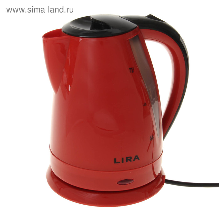 Чайник электрический LIRA LR 0113 red, 1.8 л, 1800 Вт, красный - Фото 1