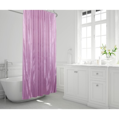 Штора для ванной Rigone, 180 х 200 см, цвет лиловый