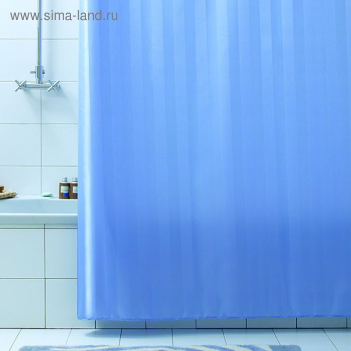 Штора для ванной Rigone, 240 х 200 см, цвет синий - Фото 1