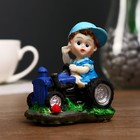 Сувенир полистоун "Малыш на тракторе" МИКС 9х7,5х6 см - Фото 1