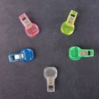 Зажим пластик цветной прозрачный МИКС 3х1,5 см - Фото 1