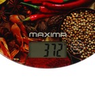 Весы кухонные Maxima MS-067, электронные, до 5 кг, рисунок "Специи" - Фото 3