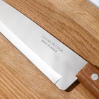 Нож поварской Tramontina Universal, лезвие 17,5 см, сталь AISI 420, деревянная рукоять - Фото 3