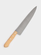 Нож кухонный Carbon поварской, лезвие 25 см, с деревянной ручкой - Фото 4