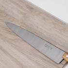 Нож кухонный Carbon поварской, лезвие 30 см, с деревянной ручкой - Фото 2