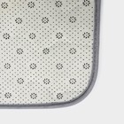 Коврики для ванной и туалета Доляна «Галька, ракушки», 2 шт., 40×50 см, 50×80 см, серые - Фото 4