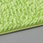 Коврик для ванной Доляна «Букли длинные», 40×60 см, цвет зелёный - Фото 3