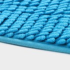 Коврик для дома Доляна «Букли длинные», 40×60 см, цвет синий - Фото 3