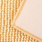 Коврики для ванной и туалета Доляна «Букли», 2 шт., 40×50, 50×80 см бежевый - Фото 3