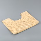 Коврики для ванной и туалета Доляна «Букли», 2 шт., 40×50, 50×80 см бежевый - Фото 5