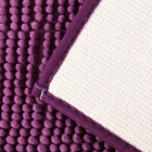 Набор ковриков для ванной и туалета «Букли», 2 шт, 40×50, 50×80 см, цвет фиолетовый - Фото 3