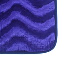 Набор ковриков для ванны и туалета 2 шт 45х50, 50х80 см, цвет синий - Фото 3