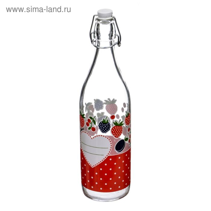 Бутылка с бугельной крышкой «Дафна», объём 1 л - Фото 1